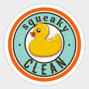 Squeaky clean Sticker